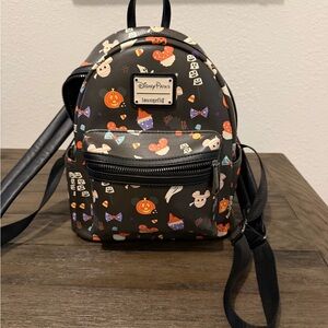 Loungefly Disney Parks Halloween Backpack - Black and Orange